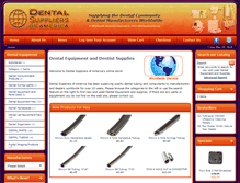 Tablet Screenshot of dentalsuppliersofamerica.com